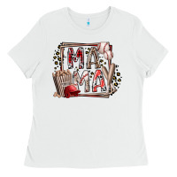 White mama baseball Ladies Tee - RacoonDesign