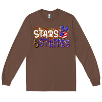 Chestnut stars and stripes Long Sleeve Tee - NancyCooperArtShop