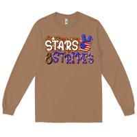 Toasted Coconut stars and stripes Long Sleeve Tee - NancyCooperArtShop