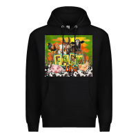 Black farm life with animals Premium Hoodie - TumblerDesignByShophia