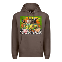 Coffee farm life with animals Premium Hoodie - TumblerDesignByShophia
