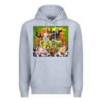 Heather Grey farm life with animals Premium Hoodie - TumblerDesignByShophia