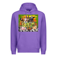 Purple farm life with animals Premium Hoodie - TumblerDesignByShophia