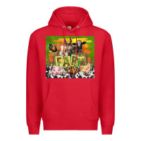 Red farm life with animals Premium Hoodie - TumblerDesignByShophia
