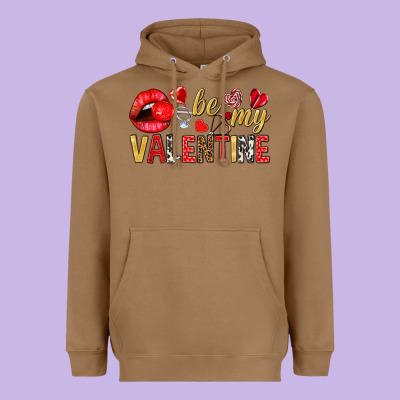 Be My Valentine Valentine's Day Heavyweight Hoodie Designed By Howdyjamesfarm