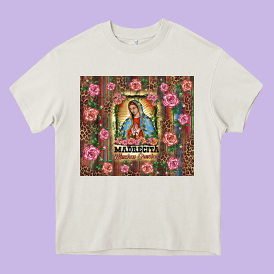 Madrecita Muchas Gracias Heavy Core Tee Designed By Barkaloodesign