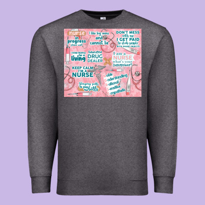 Funny Nurse Premium Sweatshirt Designed By Tumblerdesignbyshophia