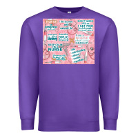 Purple funny nurse Premium Sweatshirt - TumblerDesignByShophia