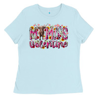 Baby Blue mama is valentine Ladies Tee - RacoonDesign