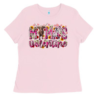 Bubblegum Pink mama is valentine Ladies Tee - RacoonDesign