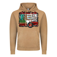 Vintage Camel christmas on the farm tractor buffalo plaid Vintage Hoodie - Jasminsmagicworld