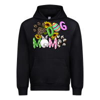 Black Dog mom Easter Mother's Day Urban Hoodie - FaDigitalArtStudio