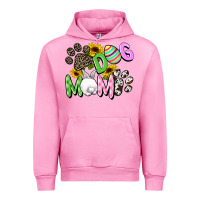 Fuchsia Pink Dog mom Easter Mother's Day Urban Hoodie - FaDigitalArtStudio