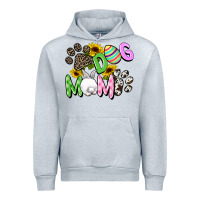 Heather Grey Dog mom Easter Mother's Day Urban Hoodie - FaDigitalArtStudio