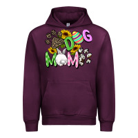 Mauve Wine Dog mom Easter Mother's Day Urban Hoodie - FaDigitalArtStudio