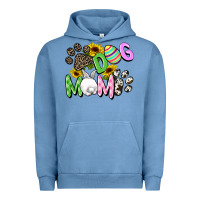 Pigment Pebble Blue Dog mom Easter Mother's Day Urban Hoodie - FaDigitalArtStudio