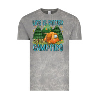 Cloud Rock life is better by the camp fire Vintage Tee - MaliasSmallBusiness