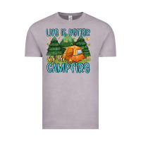 Vintage Zinc life is better by the camp fire Vintage Tee - MaliasSmallBusiness