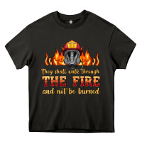 Asphalt the fire with firefighter air mask Heavy Core Tee - HRA Design Shop