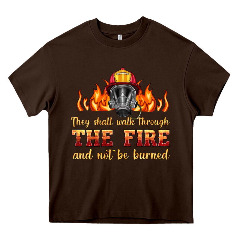 The Fire With Firefighter Air Mask Heavy Core Tee by HRA Design Shop | Teevron