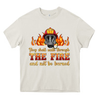 Cream the fire with firefighter air mask Heavy Core Tee - HRA Design Shop