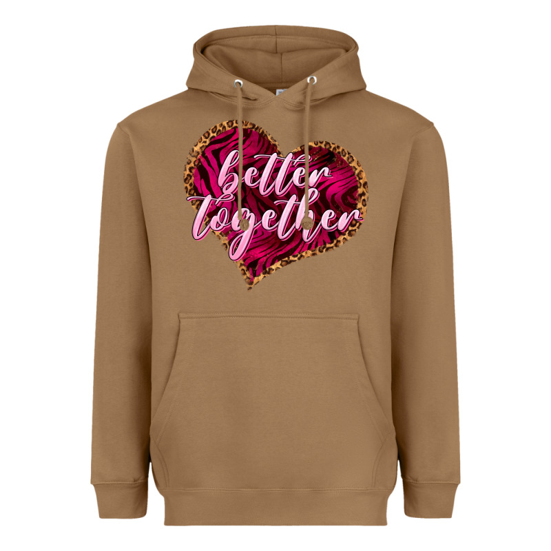 Better Together Valentine's Day Heavyweight Hoodie by HowdyJamesFarm | Teevron