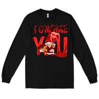 Black i gnome you with roses Long Sleeve Tee - NancyCooperArtShop