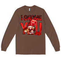 Chestnut i gnome you with roses Long Sleeve Tee - NancyCooperArtShop