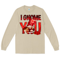 Mushroom i gnome you with roses Long Sleeve Tee - NancyCooperArtShop
