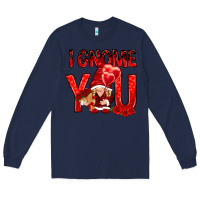 Navy i gnome you with roses Long Sleeve Tee - NancyCooperArtShop