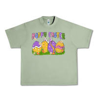 Oil Green hoppy easter Urban Heavy Tee - MaliasSmallBusiness