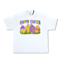 White hoppy easter Urban Heavy Tee - MaliasSmallBusiness