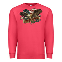 Cardinal Freedom America Eagle 4th of july Premium Sweatshirt - HowdyJamesFarm