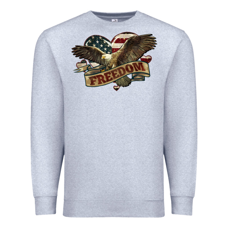 Freedom America Eagle 4th Of July Premium Sweatshirt by HowdyJamesFarm | Teevron