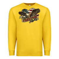 Lemon Freedom America Eagle 4th of july Premium Sweatshirt - HowdyJamesFarm