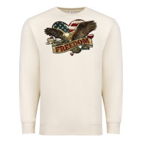 Sandshell Freedom America Eagle 4th of july Premium Sweatshirt - HowdyJamesFarm