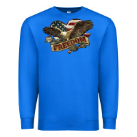 True Royal Freedom America Eagle 4th of july Premium Sweatshirt - HowdyJamesFarm