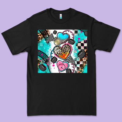 Race Heart Premium Tee Designed By Adodesignshop