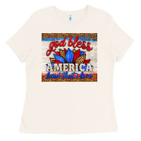 Bone god bless america land that i love Ladies Tee - HRA Design Shop