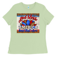 Matcha god bless america land that i love Ladies Tee - HRA Design Shop