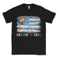 Black fishing lure flag keepin' it reel Classic Tee - MaliasSmallBusiness