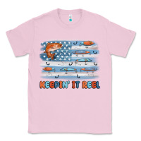 Bubblegum Pink fishing lure flag keepin' it reel Classic Tee - MaliasSmallBusiness