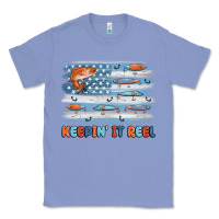 Colony Blue fishing lure flag keepin' it reel Classic Tee - MaliasSmallBusiness