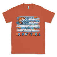 Copper fishing lure flag keepin' it reel Classic Tee - MaliasSmallBusiness