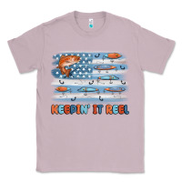Lilac fishing lure flag keepin' it reel Classic Tee - MaliasSmallBusiness