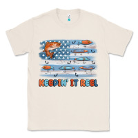 Natural fishing lure flag keepin' it reel Classic Tee - MaliasSmallBusiness