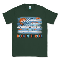 Sports Green fishing lure flag keepin' it reel Classic Tee - MaliasSmallBusiness