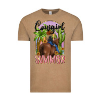 Vintage Coffee cowgirl summer Vintage Tee - MaliasSmallBusiness
