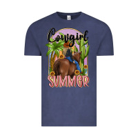 Vintage Denim cowgirl summer Vintage Tee - MaliasSmallBusiness