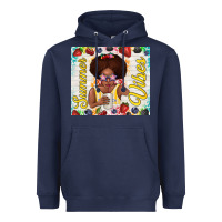 Navy summer vibes afro kid Heavyweight Hoodie - TumblerDesignByShophia
